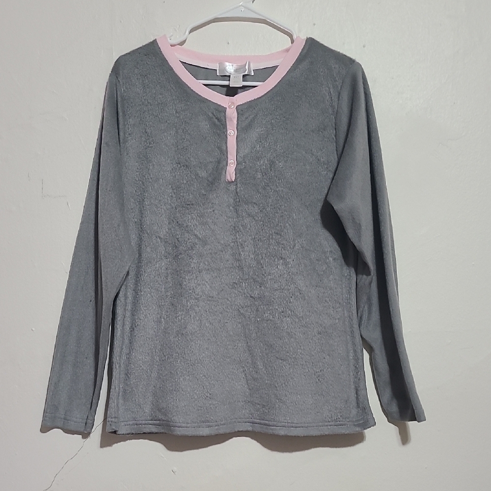 Kathy Ireland, Gray and Pink Kids Long Sleeve Shirt